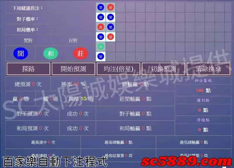 百家樂自動下注程式