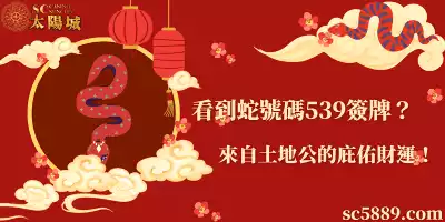看到蛇號碼539簽牌？來自土地公的庇佑財運！