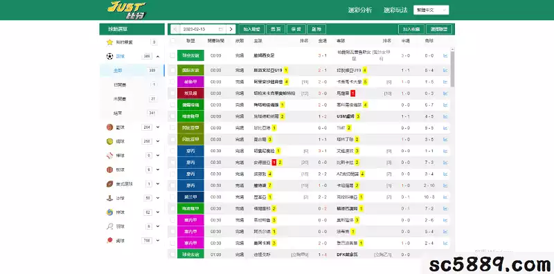 世界杯足球即時比分