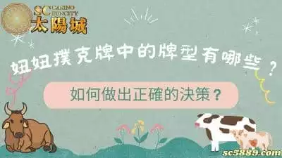 妞妞撲克牌中的牌型有哪些？掌握正確決策逆轉戰局！