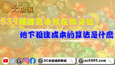 539報牌高手就在你身邊！地下投注成本的算法是什麼？