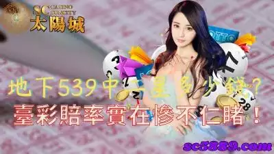 地下539中二星多少錢？臺彩賠率實在慘不仁睹！