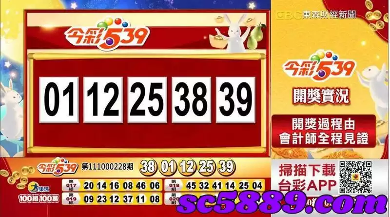 今彩539開獎號碼