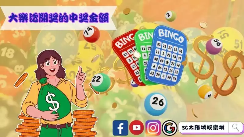 大樂透開獎的中獎金額分配 