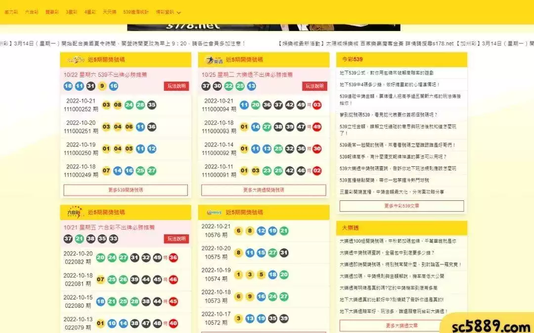 539最久未開號碼、539最常出現的號碼