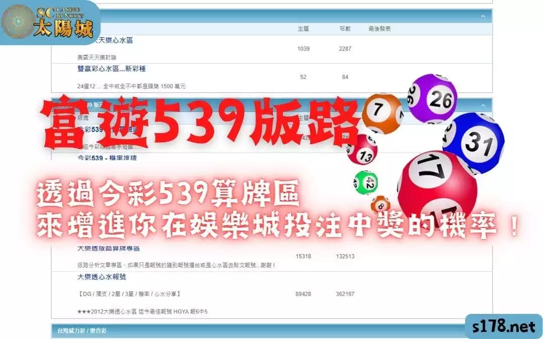 富遊539版路｜透過今彩539算牌區，來增進你在娛樂城投注中獎的機率！