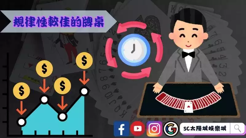 挑選規律性較佳的牌桌