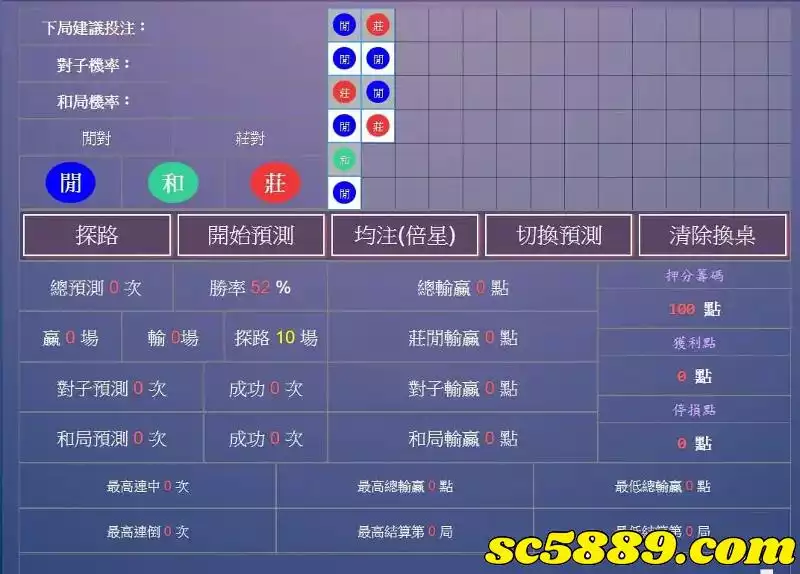免費百家樂預測軟體